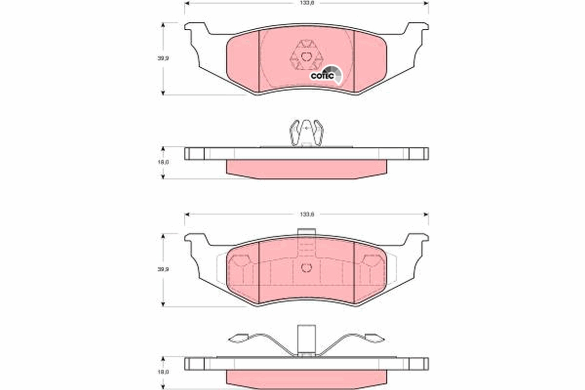 Placute frana TRW GDB4119