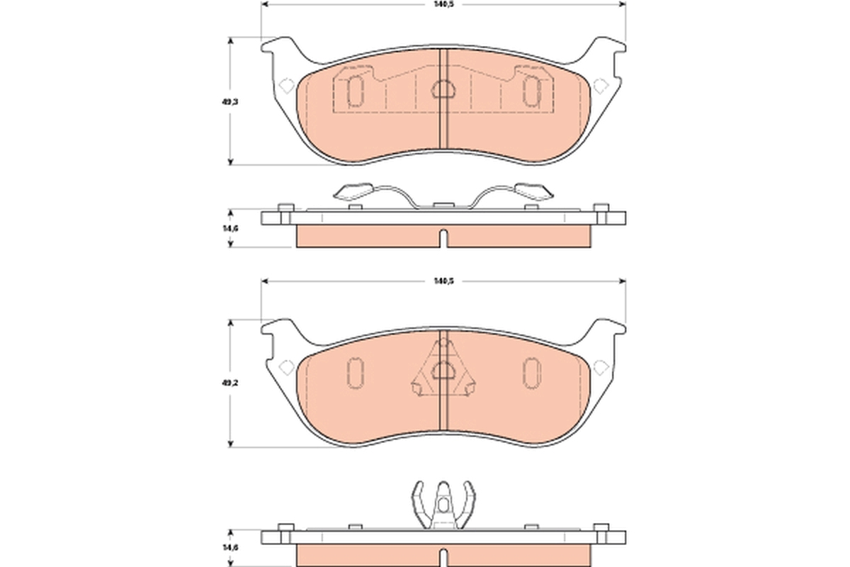 Placute frana TRW GDB4132