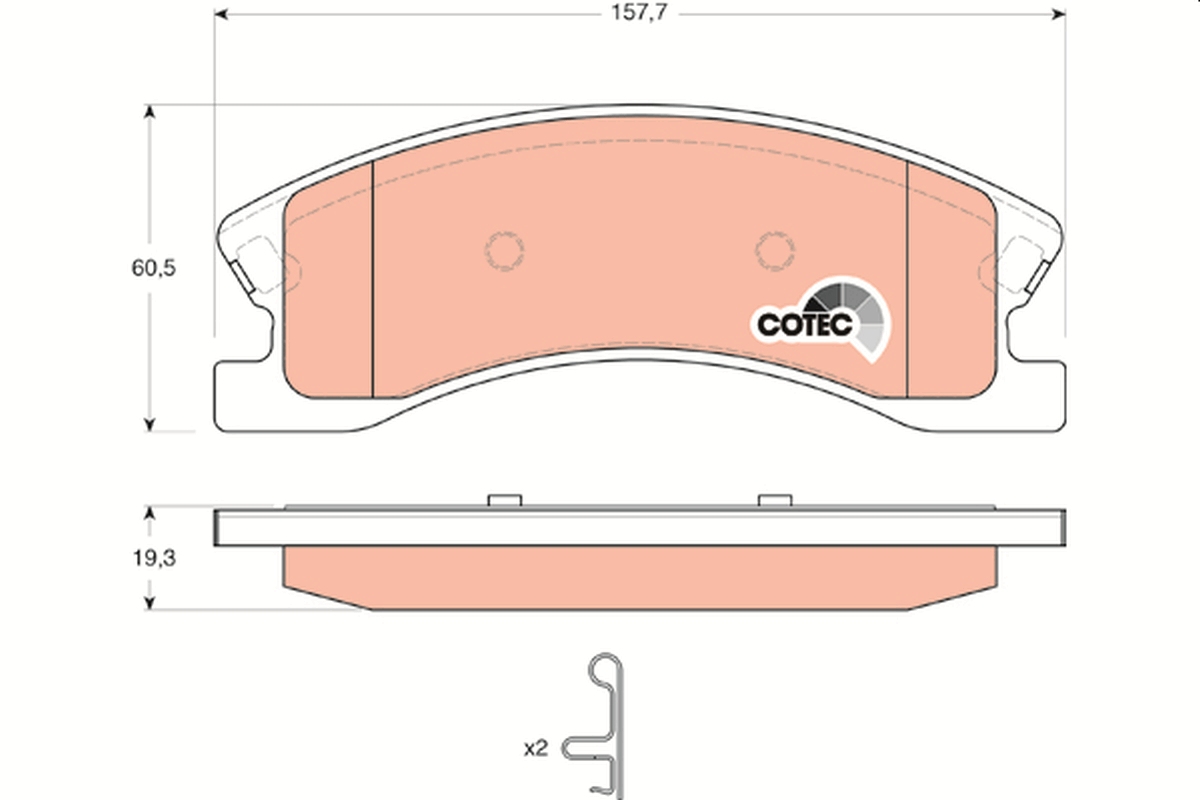 Placute frana TRW GDB4133