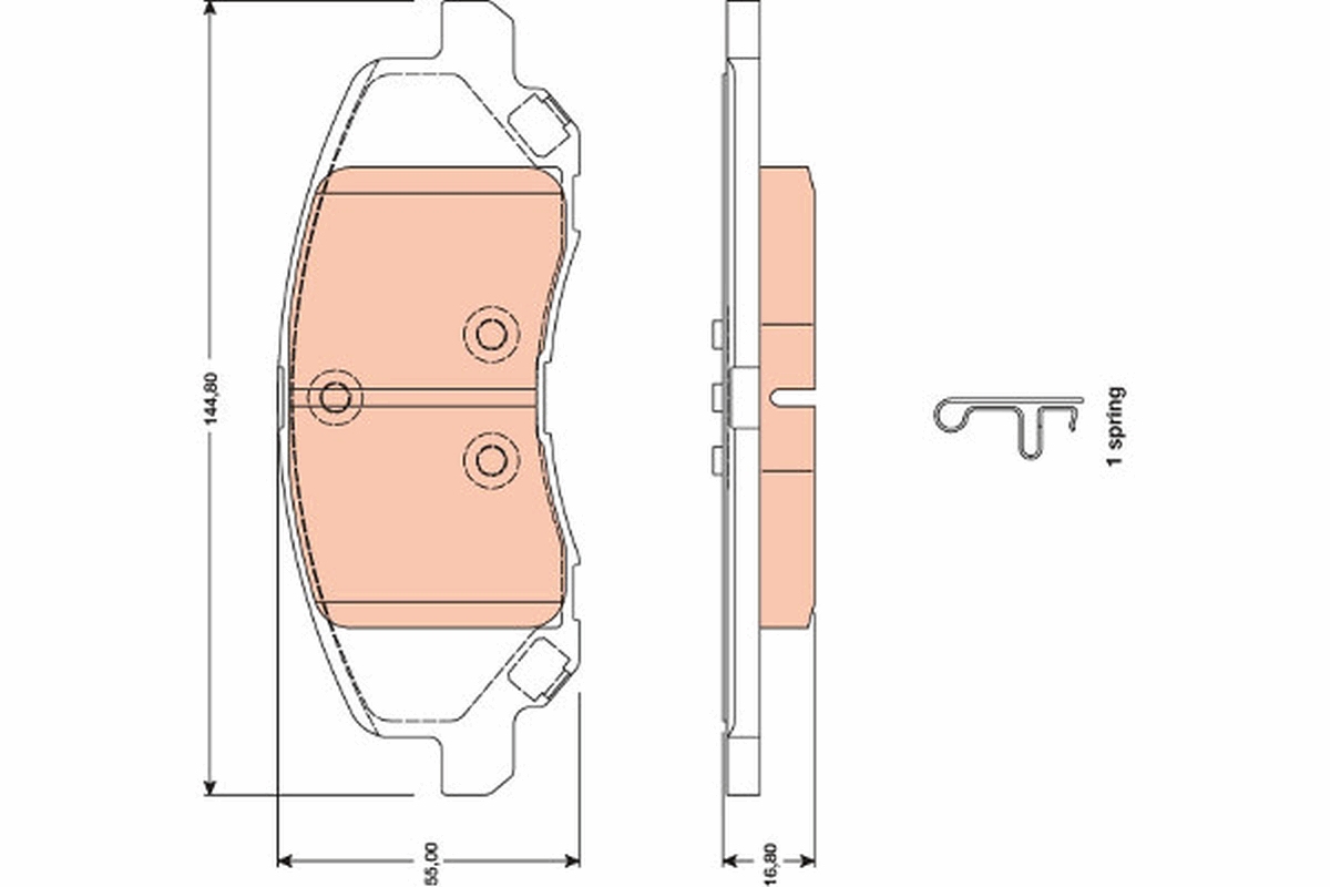 Placute frana TRW GDB4141