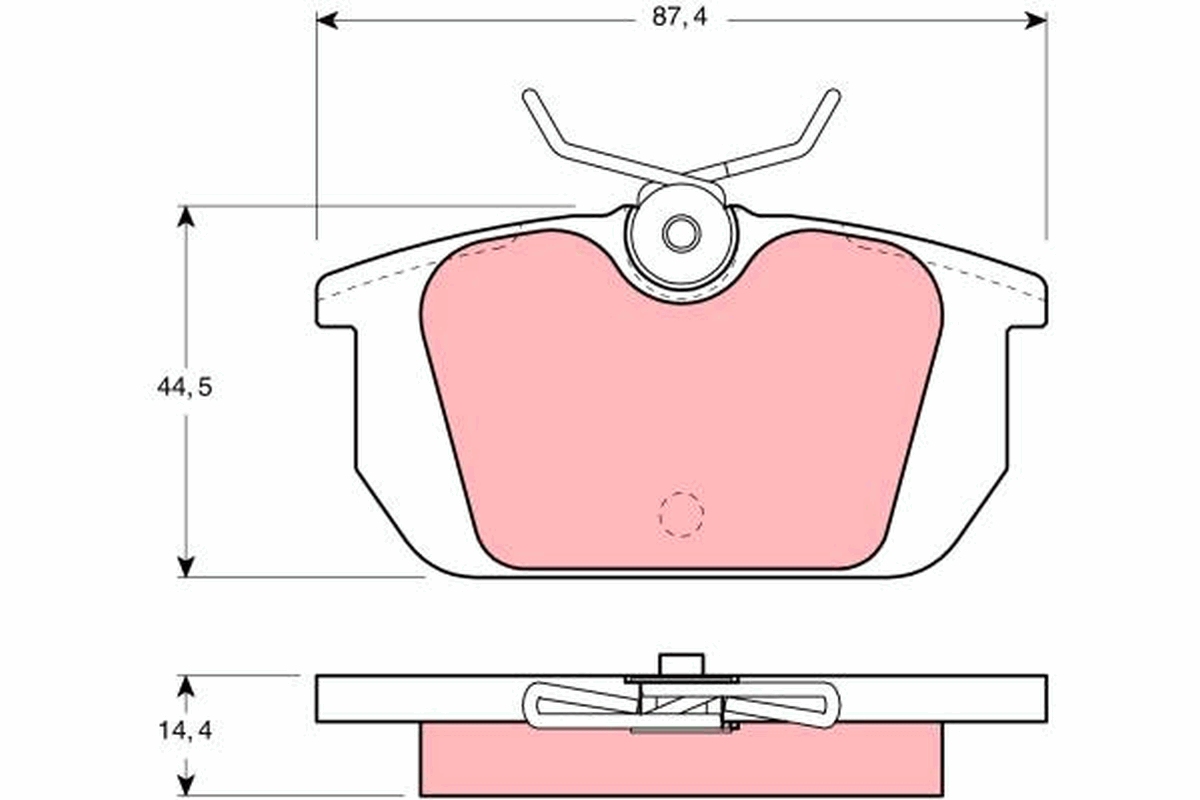 Placute frana TRW GDB466