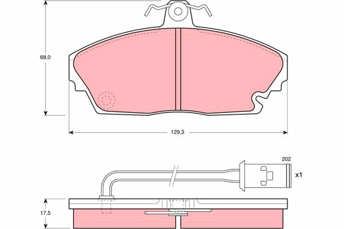 Placute frana TRW GDB479