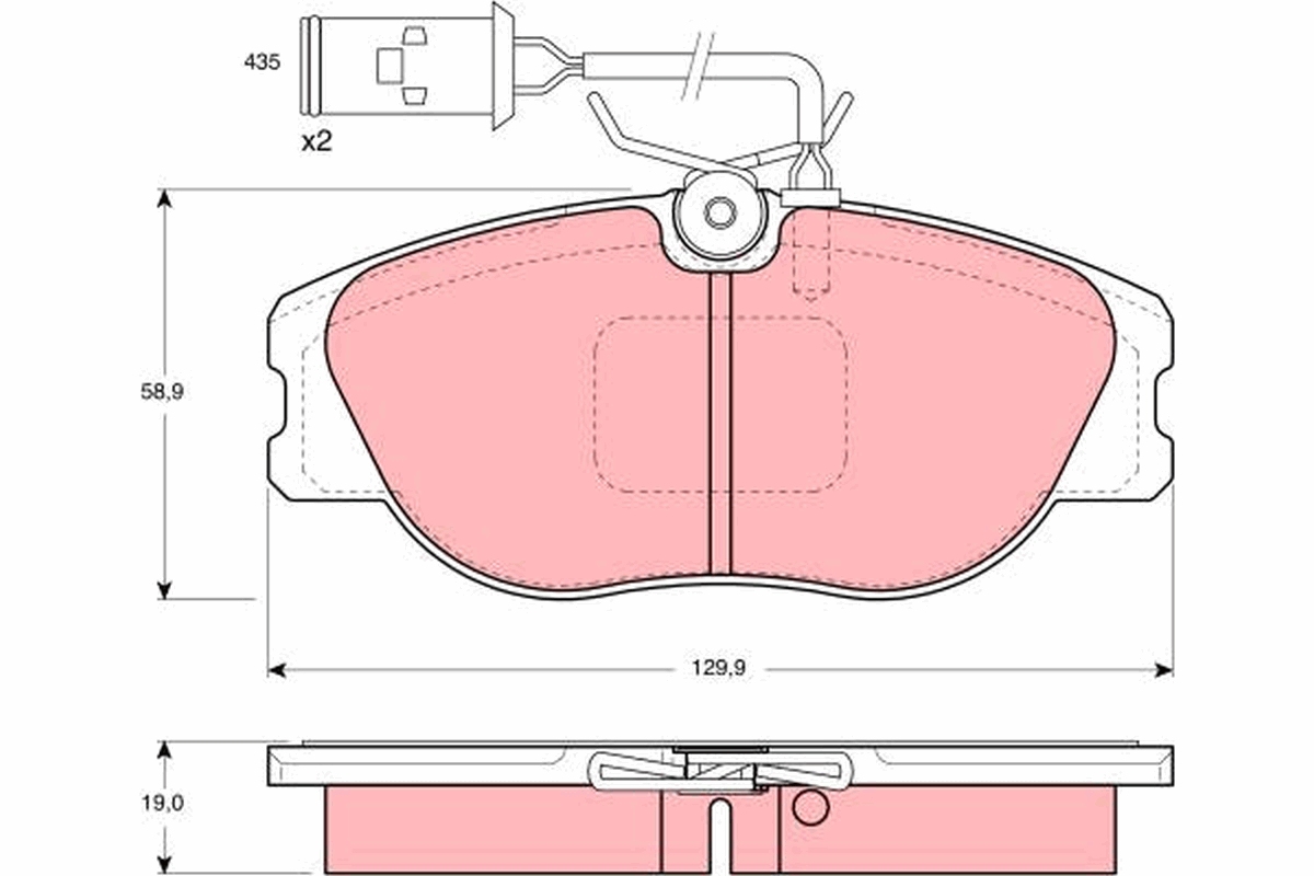 Placute frana TRW GDB483