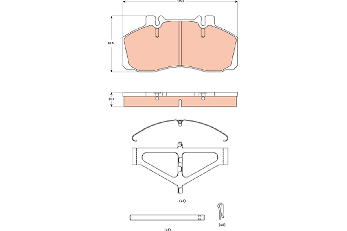 Placute frana TRW GDB5004