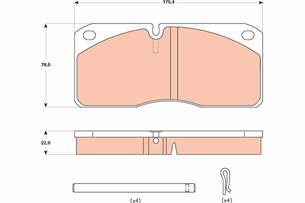 Placute frana TRW GDB5058