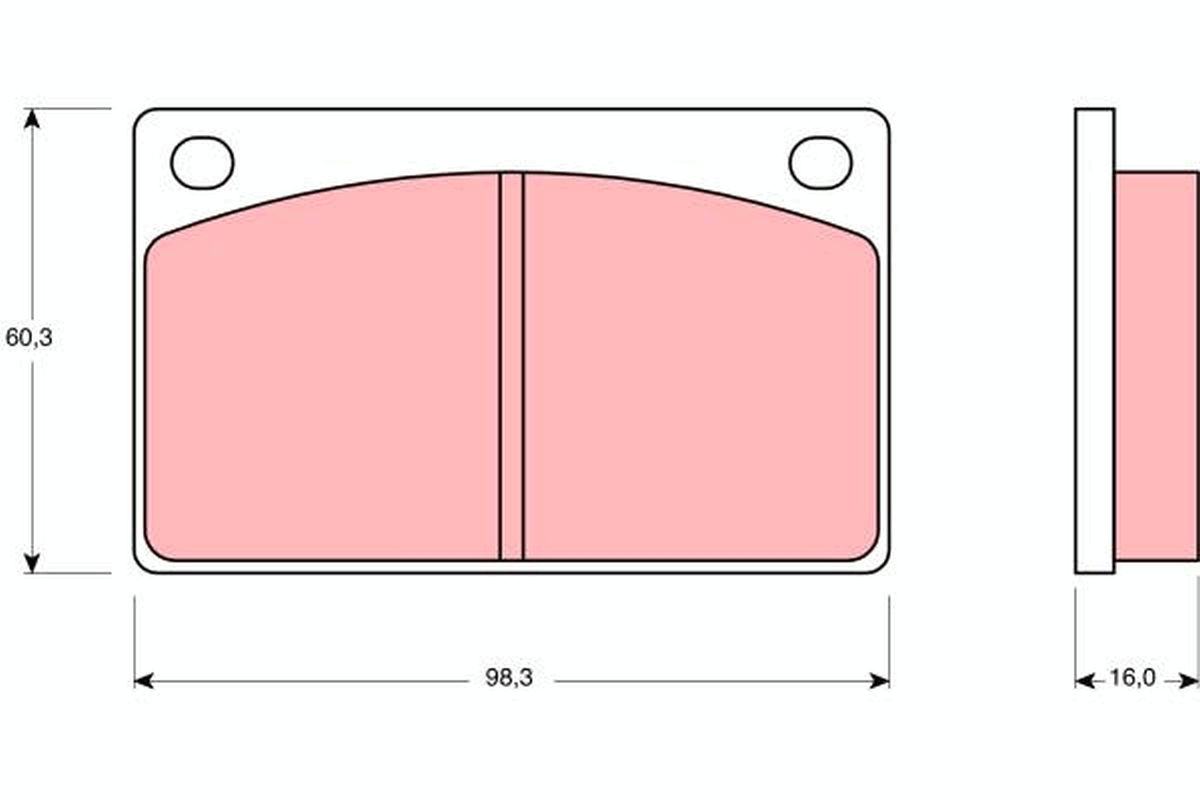 Placute frana TRW GDB576