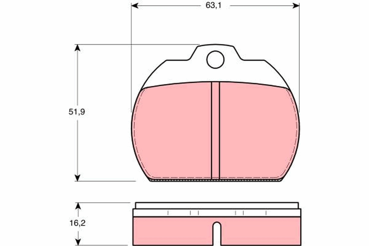 Placute frana TRW GDB591