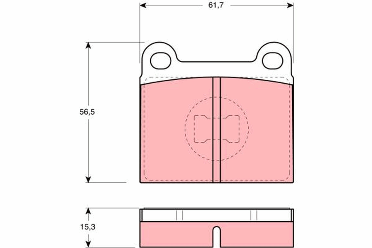 Placute frana TRW GDB648