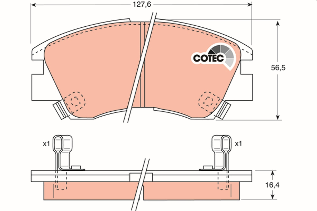 Placute frana TRW GDB729