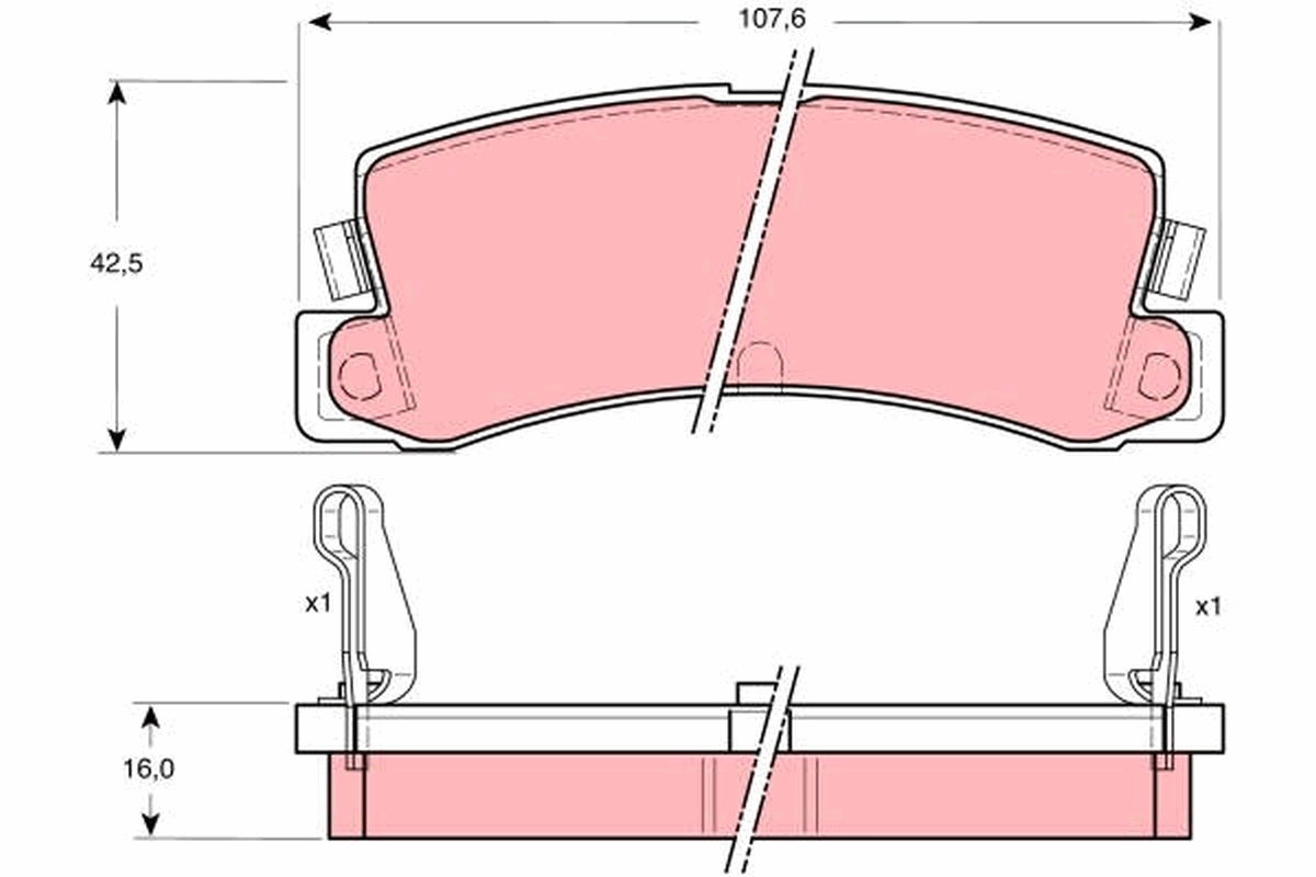 Placute frana TRW GDB730