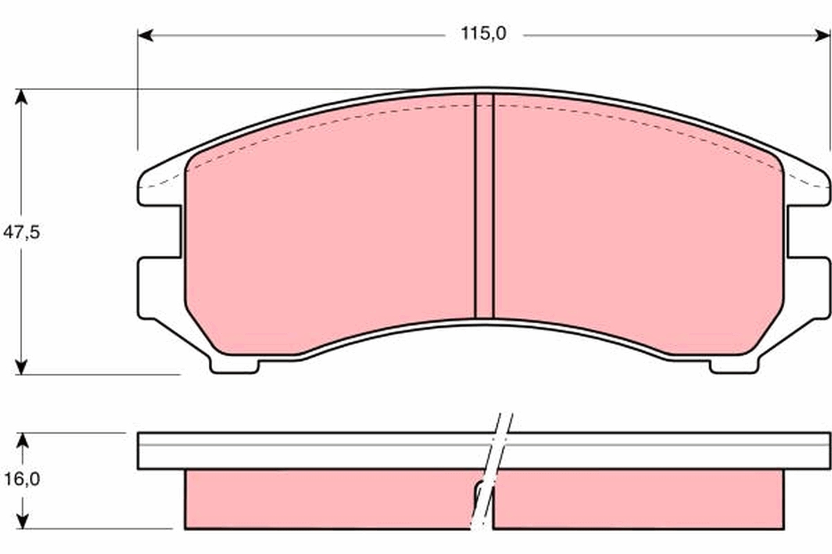 Placute frana TRW GDB731