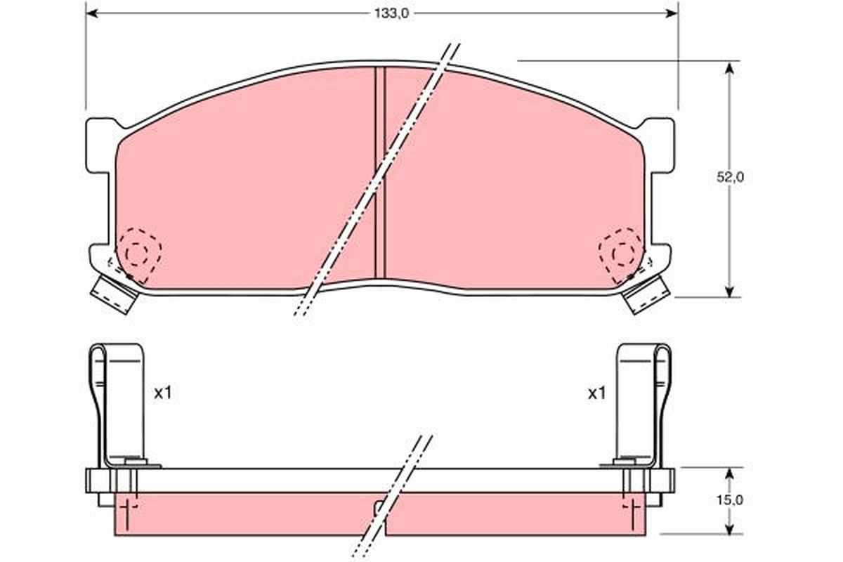 Placute frana TRW GDB737