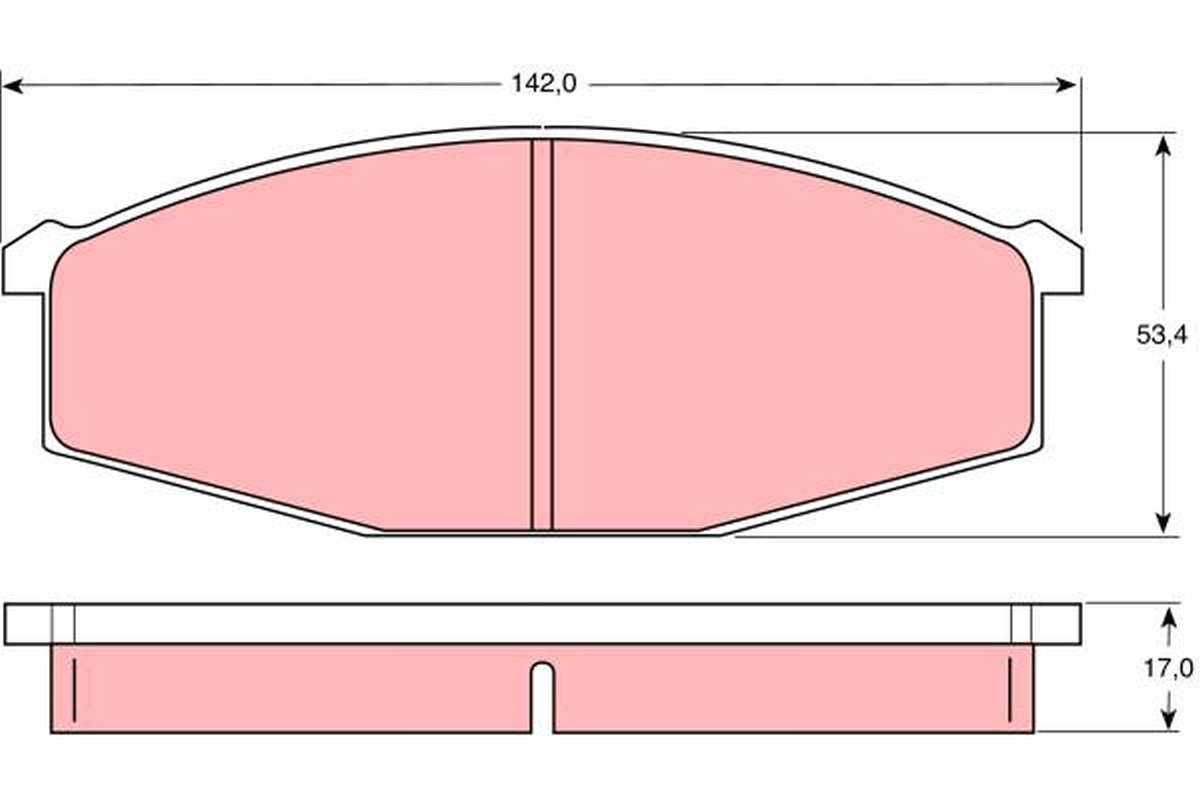 Placute frana TRW GDB747