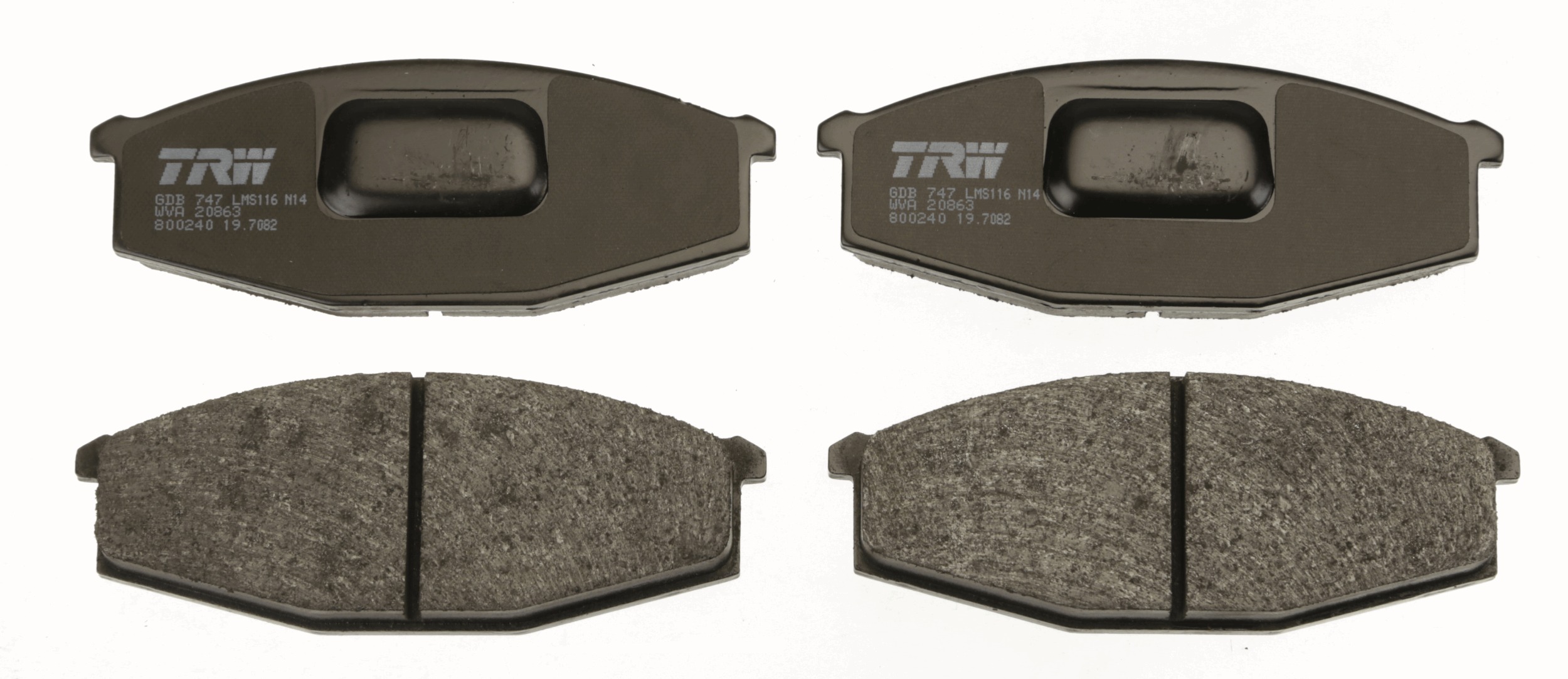 Placute frana TRW GDB747