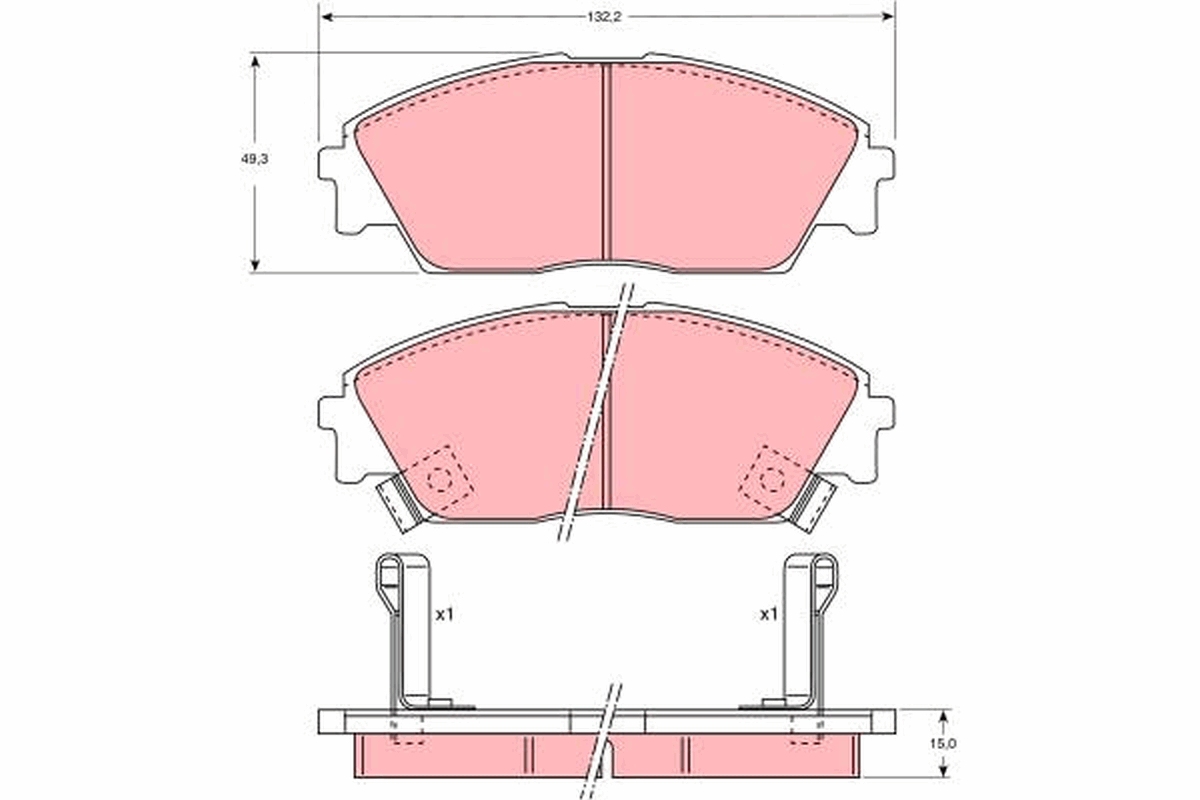 Placute frana TRW GDB763