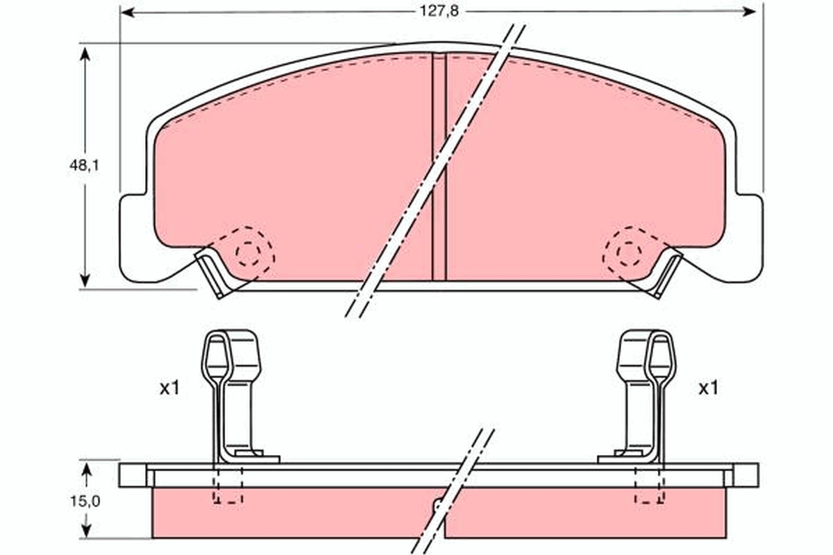 Placute frana TRW GDB764