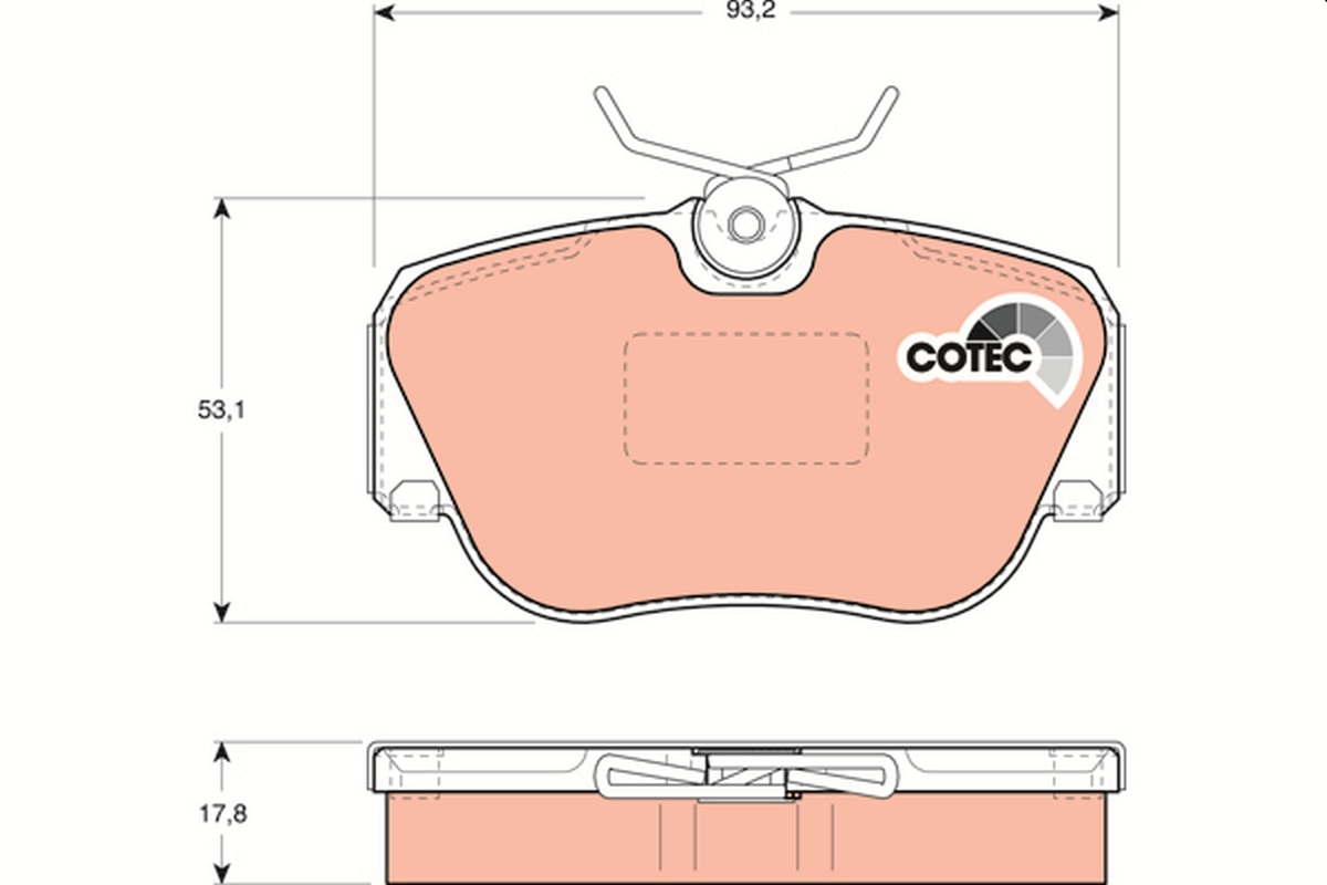 Placute frana TRW GDB817