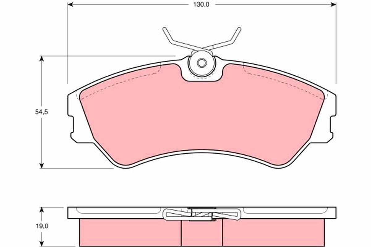 Placute frana TRW GDB862