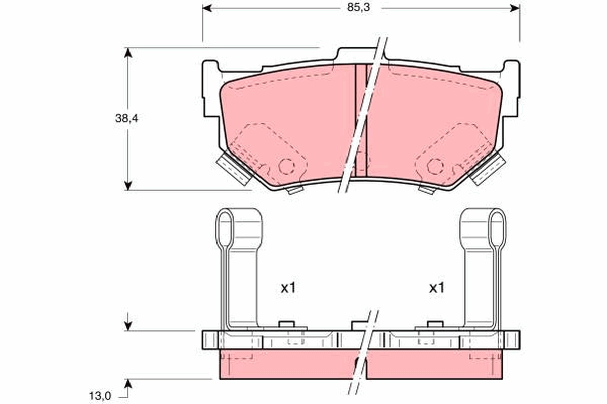 Placute frana TRW GDB884