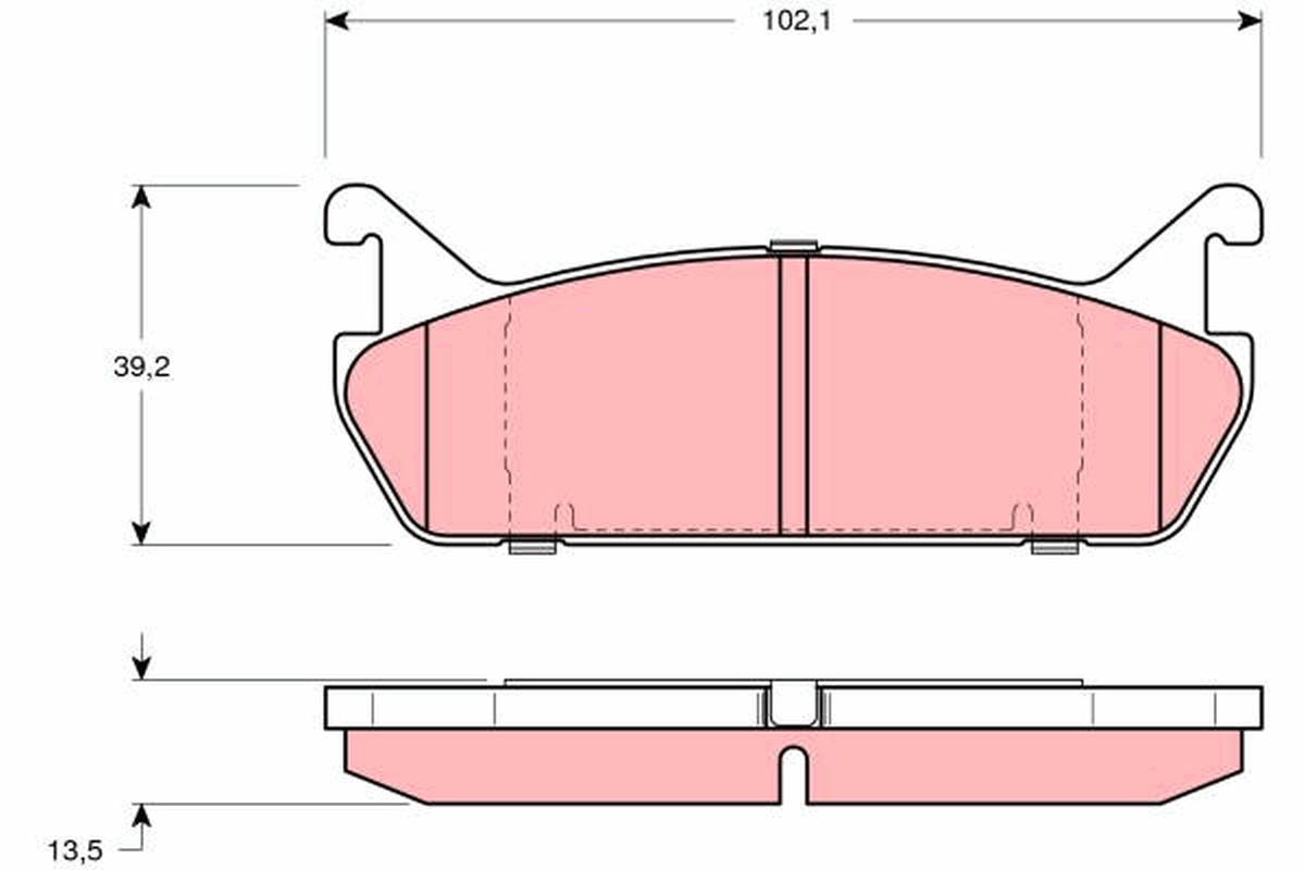 Placute frana TRW GDB887