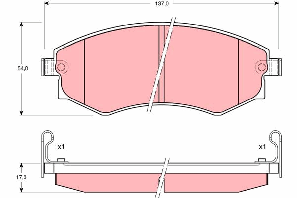 Placute frana TRW GDB895