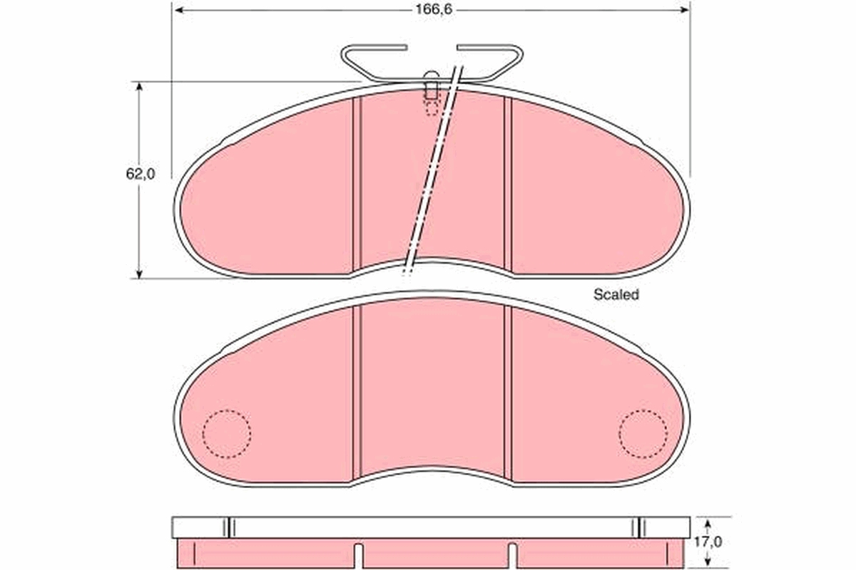 Placute frana TRW GDB948