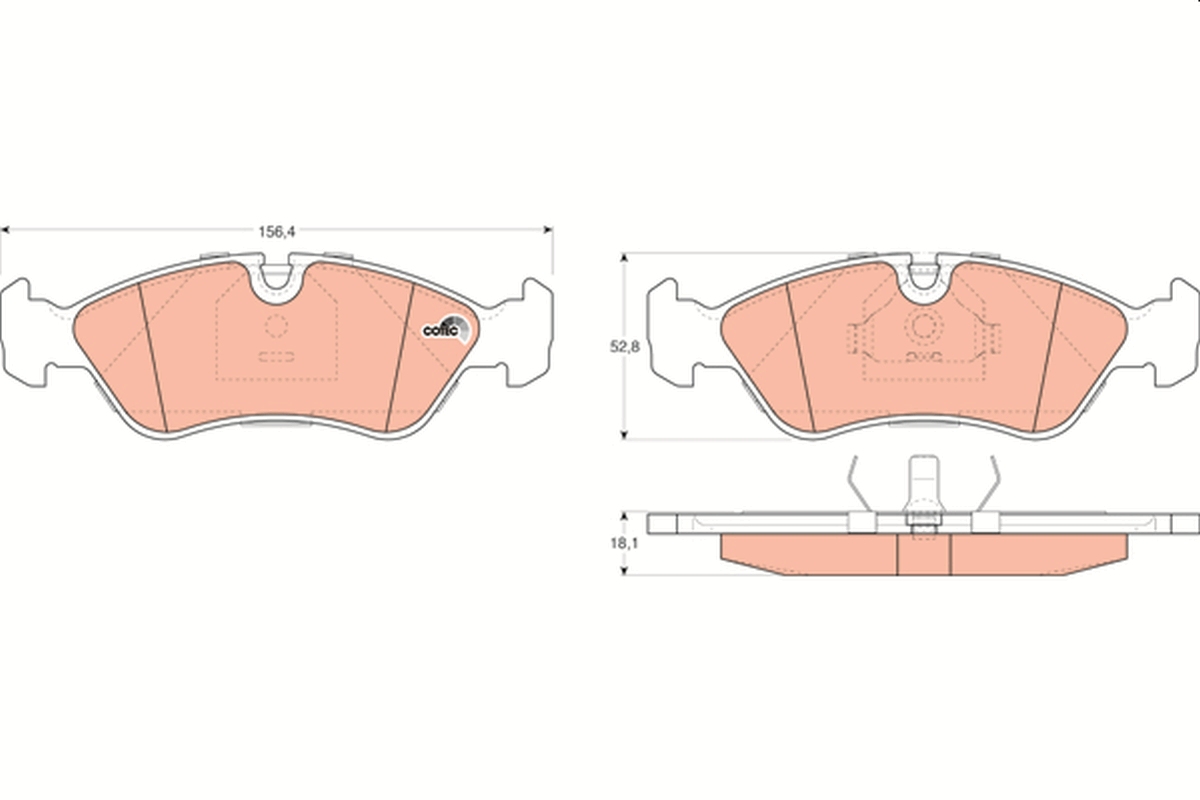 Placute frana TRW GDB951
