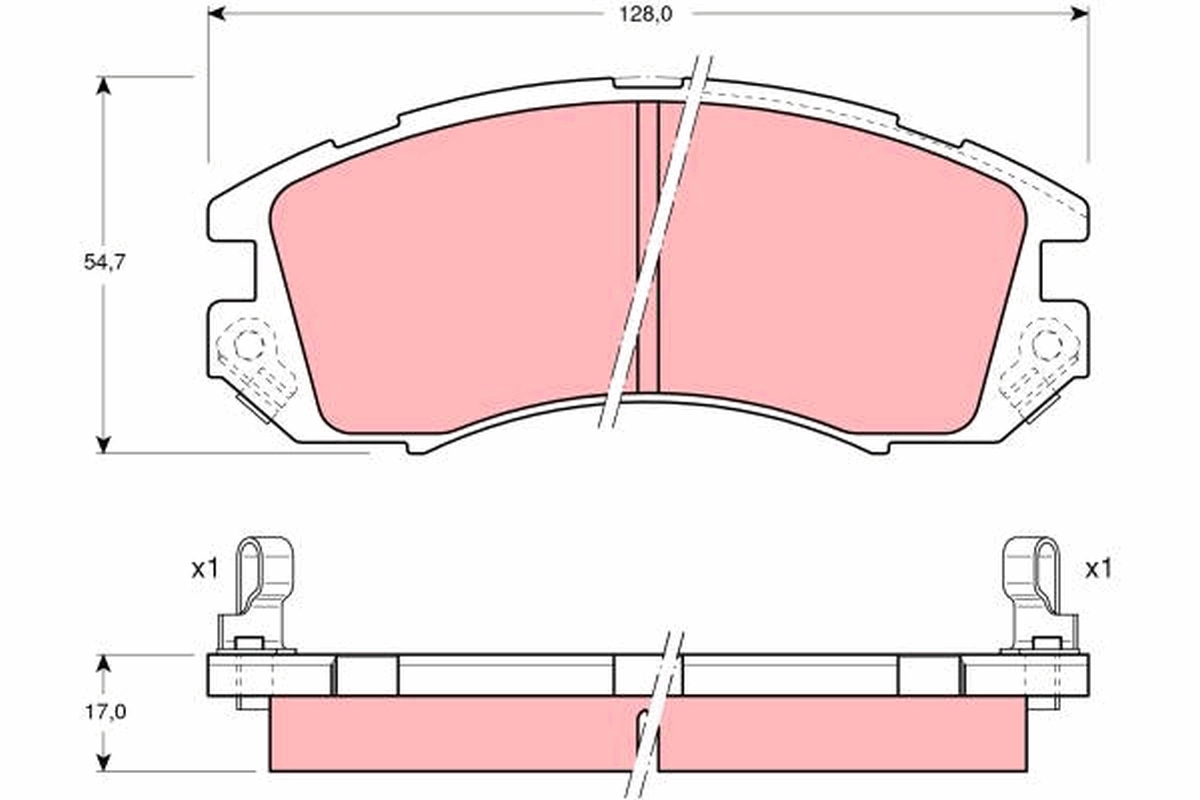Placute frana TRW GDB989