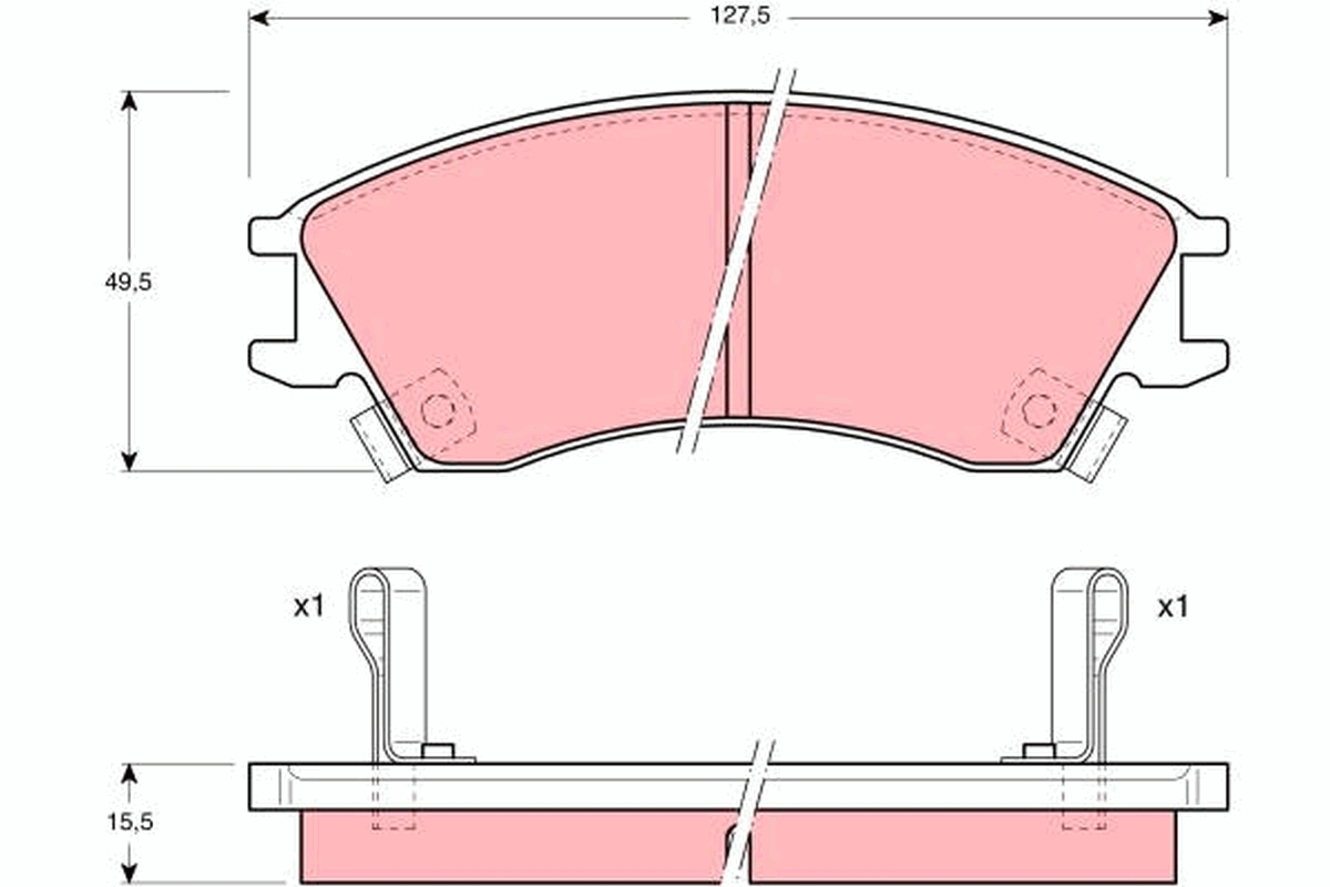 Placute frana TRW GDB992