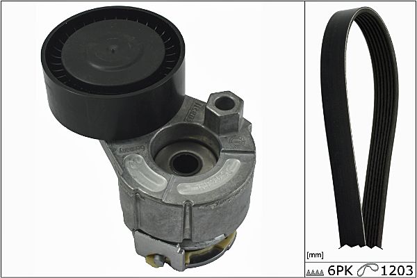 Set curea transmisie cu caneluri HEPU 20-1845