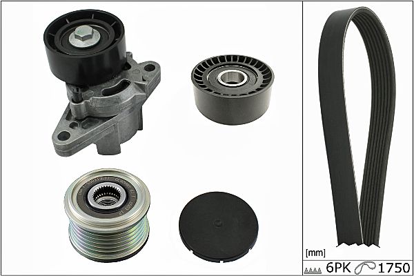 Set curea transmisie cu caneluri HEPU 20-1867