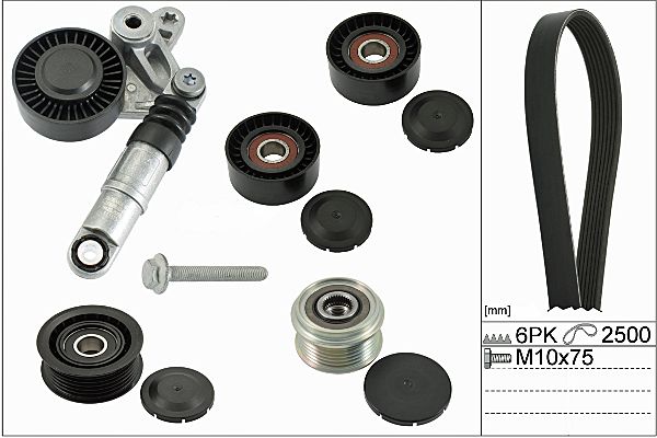 Set curea transmisie cu caneluri HEPU 20-1876