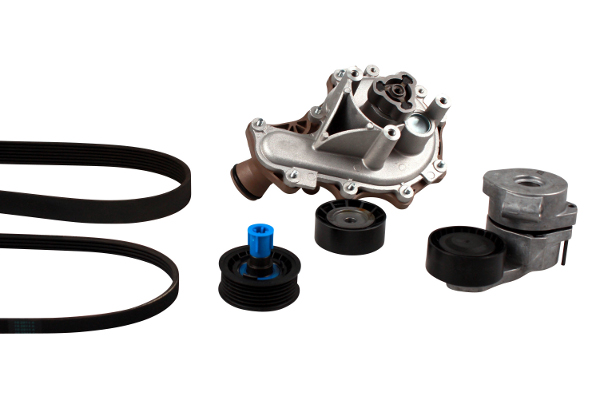 Pompa apa + Set curea transmisie cu caneluri HEPU PK08080
