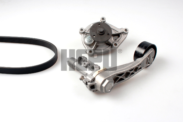Pompa apa + Set curea transmisie cu caneluri HEPU PK08100
