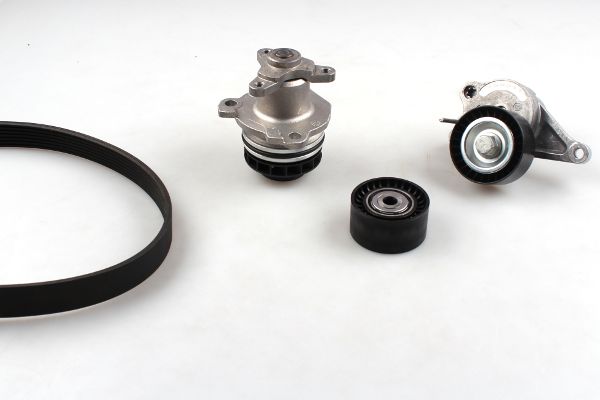 Pompa apa + Set curea transmisie cu caneluri HEPU PK09640