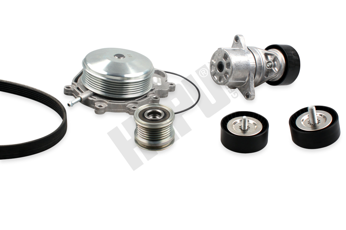 Pompa apa + Set curea transmisie cu caneluri HEPU PK15130A