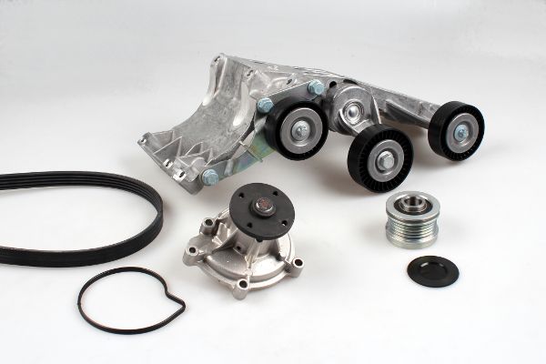 Pompa apa + Set curea transmisie cu caneluri HEPU PK15390