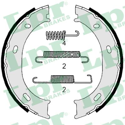 Set saboti frana frana de mana MERCEDES-BENZ SPRINTER 2-t bus (B901, B902) 208 D (901.371, 902.371, 902.372) diesel 79 cai LPR 07959