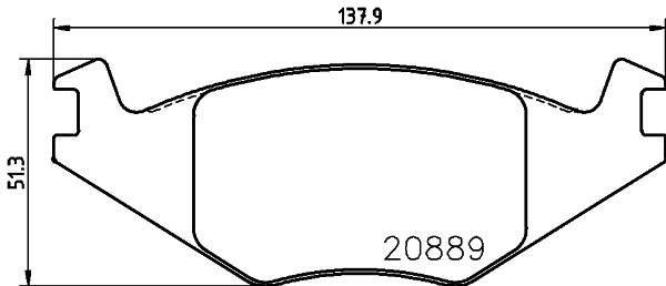 Placute frana HELLA 8DB355017-491