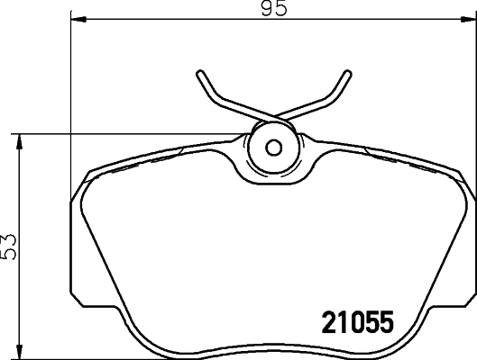 Placute frana HELLA 8DB355006-181