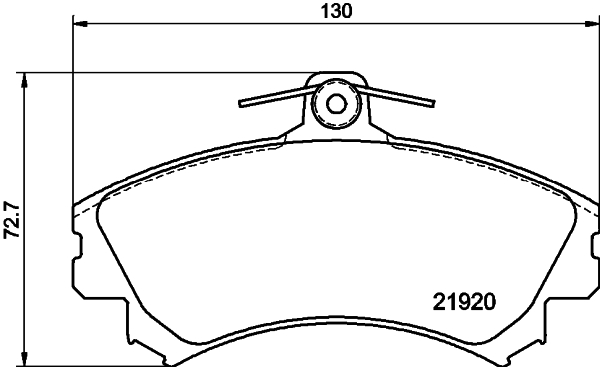 Placute frana HELLA 8DB 355 006-701