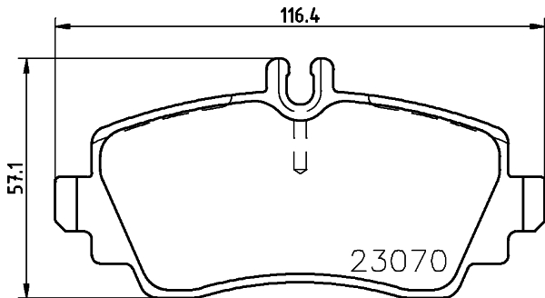 Placute frana HELLA 8DB355018-311