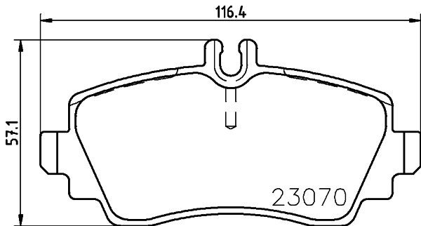 Placute frana HELLA 8DB355018-281
