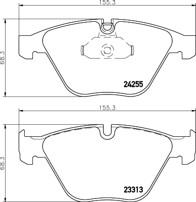 Placute frana HELLA 8DB355013-931