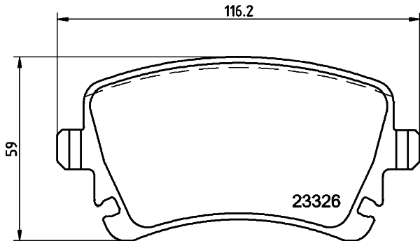 Placute frana HELLA 8DB355011-531