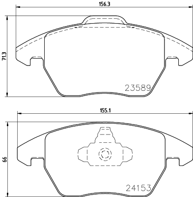 Placute frana HELLA 8DB355011-811