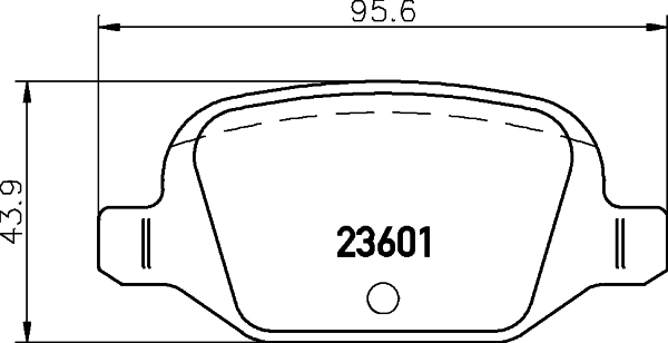Placute frana HELLA 8DB355009-551