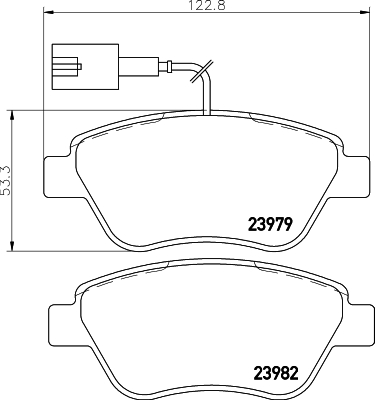 Placute frana HELLA 8DB355012-841