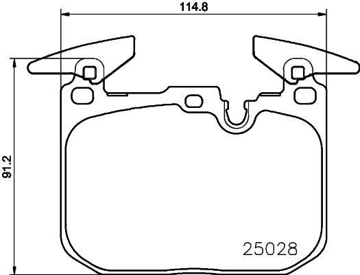 Placute frana HELLA 8DB355021-271
