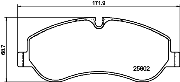 Placute frana HELLA 8DB355020-691